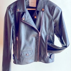 Pull and Bear Vegan Leather Jacket